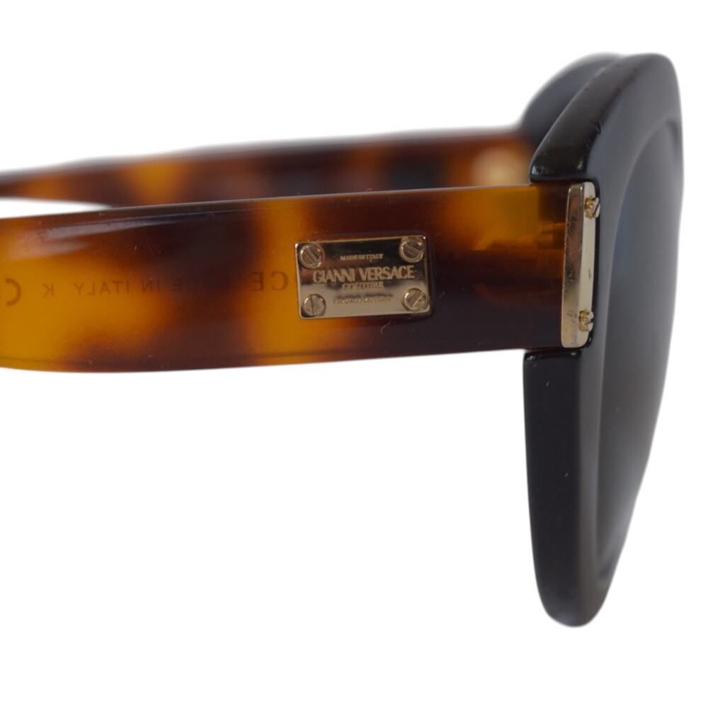 Vintage Gianni Versace Oval Tortoise Sunglasses Model 4310 - Picture 4 of 8
